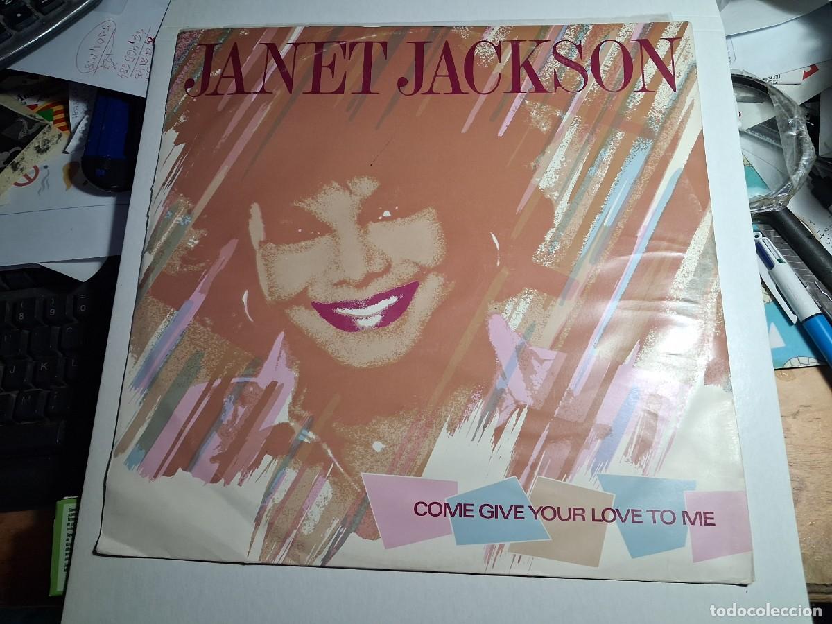 Discos de vinilo: maxi single janet jackson. come give your love to me. am records 1982 england (seminuevo)