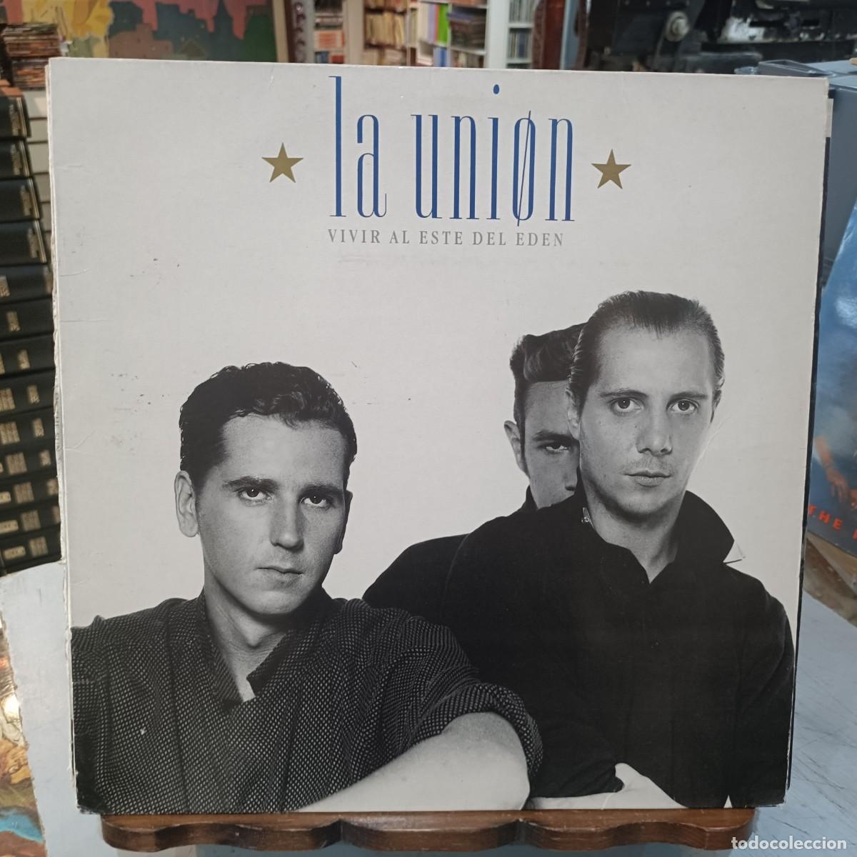Discos de vinilo: La Uni&oacute;n - Vivir al este del Ed&eacute;n - LP. WEA Records 1988