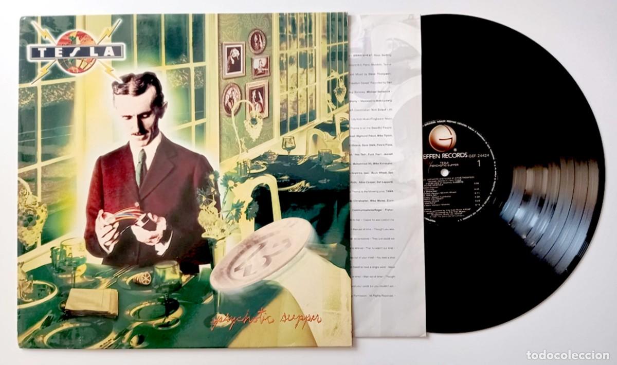 Discos de vinilo: LP TESLA - PSYCHOTIC SUPPER - Foto 3
