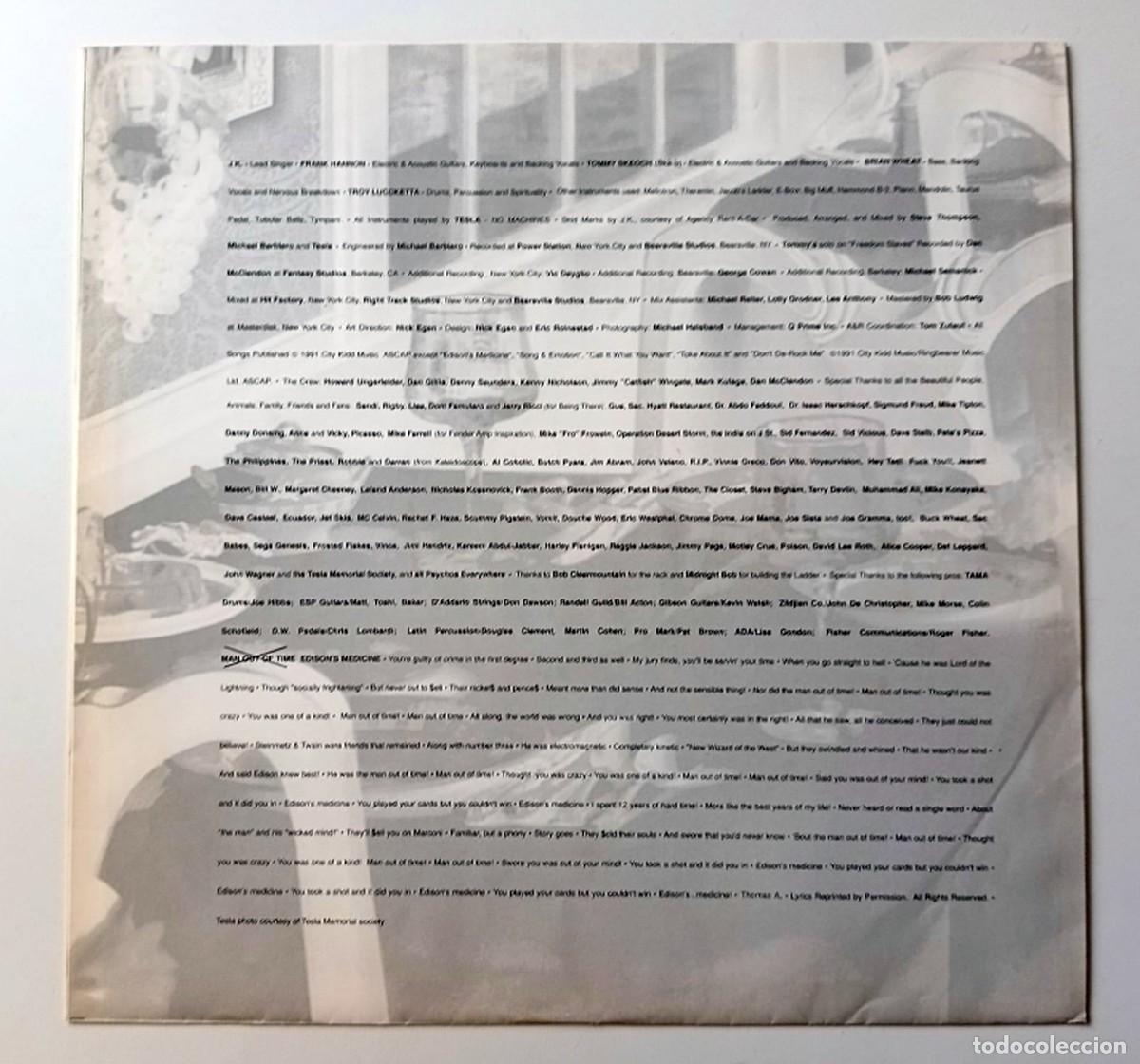 Discos de vinilo: LP TESLA - PSYCHOTIC SUPPER - Foto 4