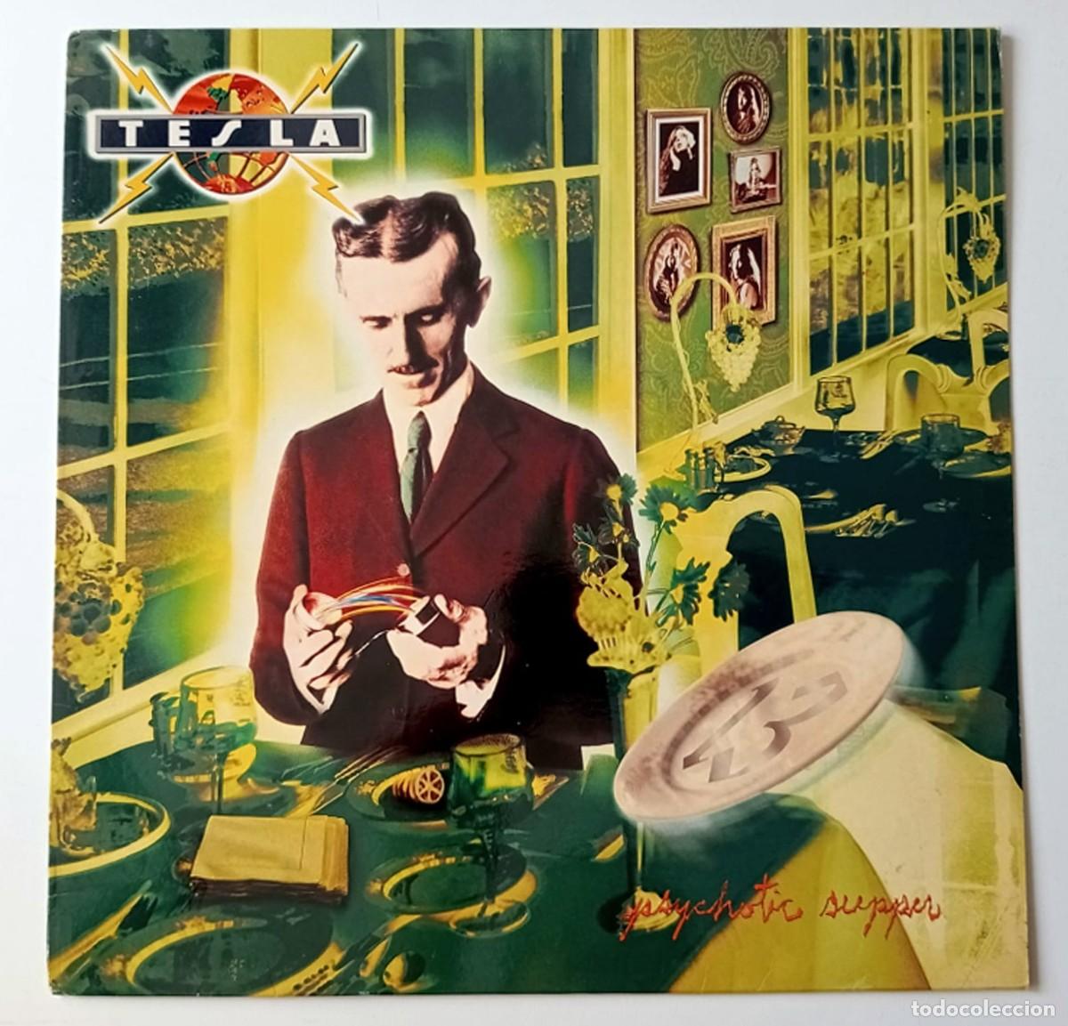 Discos de vinilo: LP TESLA - PSYCHOTIC SUPPER - Foto 1