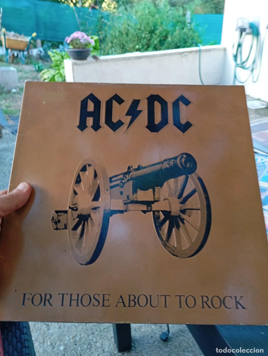 Discos de vinilo: lp ORIG AC DC ACDC FOR THOSE ABOUT TO ROCK VG+/VG++