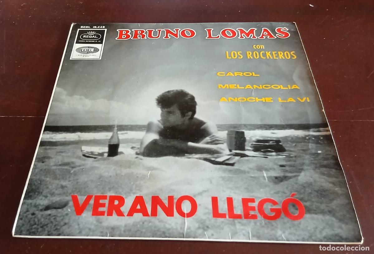 Discos de vinilo: BRUNO LOMAS CON LOS ROCKEROS - VERANO LLEGO + 3 EP.S - 1965