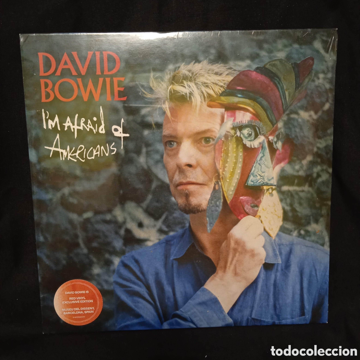 Discos de vinilo: I'M AFRAID OF AMERICANS SINGLE VINILO ROJO ED. ESPECIAL MUSEU DEL DISSENY BCN