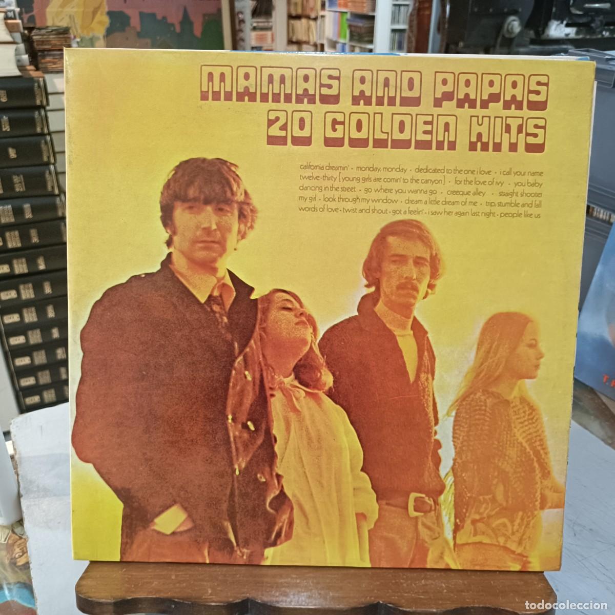 Discos de vinilo: Mamas And Papas - 20 Golden Hits - LP. MCA Records 1976