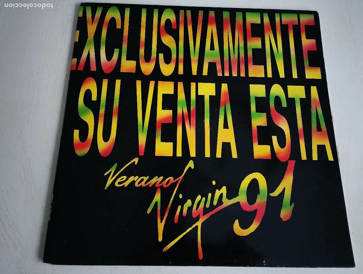 Discos de vinilo: Verano Virgin 91, 2 LPS, doble portada, 1991 Electronic, Rock, Funk / Soul, Pop