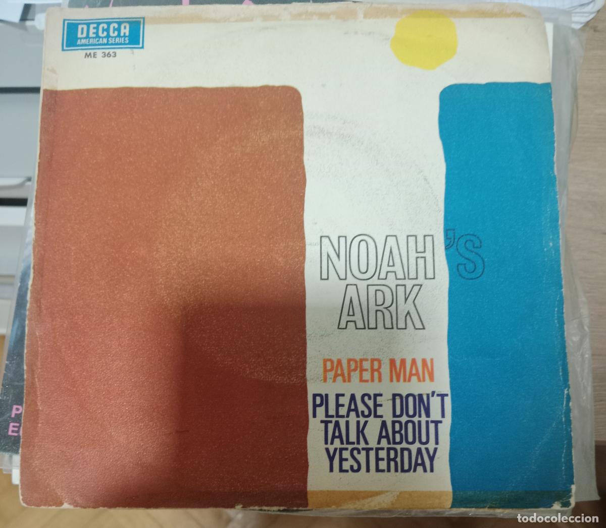 Discos de vinilo: Noah's Ark &ndash; Paper Man / Please Don't Talk About Yesterday single 1967