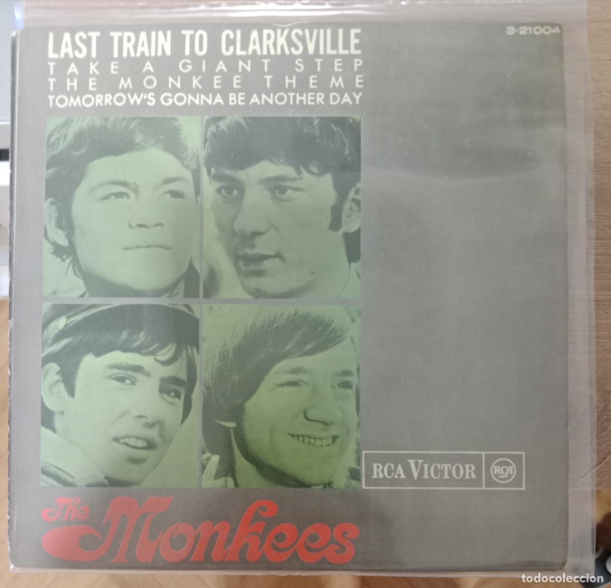 Discos de vinilo: The Monkees &ndash; Last Train To Clarksville single Espa&ntilde;a 1966