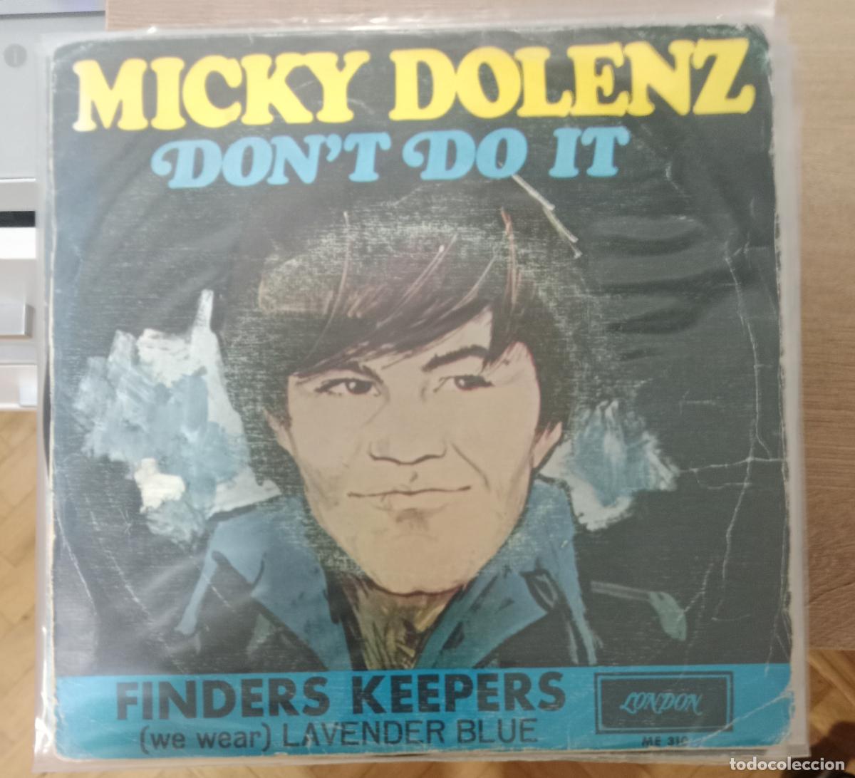 Discos de vinilo: Micky Dolenz &ndash; Don't Do It single Espa&ntilde;a 1967 promo