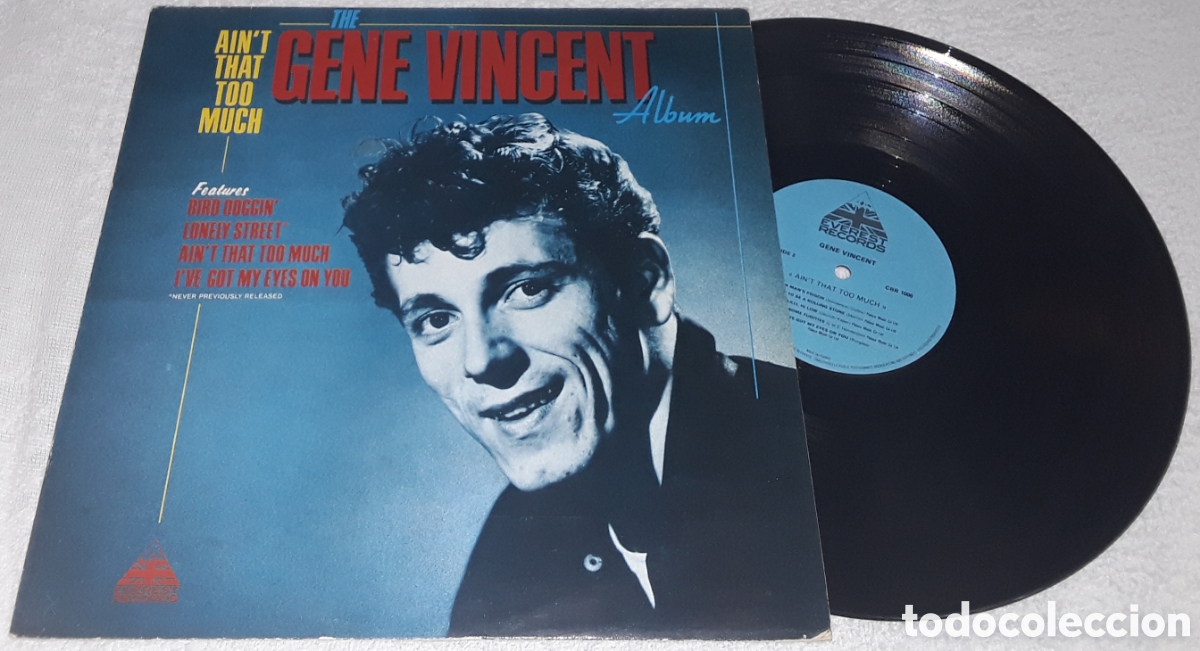 Discos de vinilo: LP - GENE VINCENT - AIN'T THAT TOO MUCH - THE GENE VINCENT ALBUM