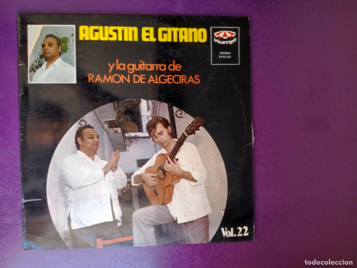 Discos de vinilo: AGUSTIN EL GITANO Y La Guitarra De Ram&oacute;n De Algeciras &ndash; LP POLYDOR TRIUMPH 1972 FLAMENCO -