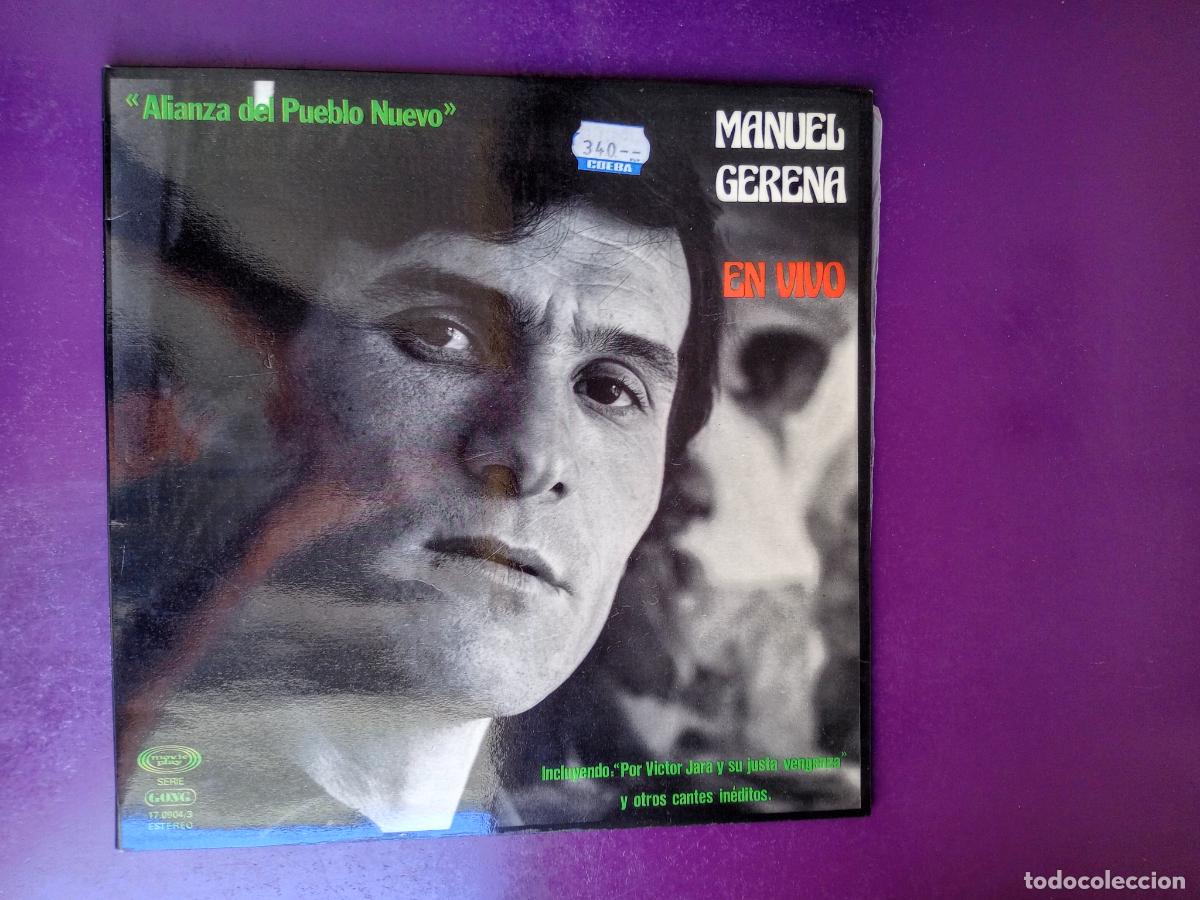 Discos de vinilo: Manuel Gerena &ndash; En Vivo - LP MOVIEPLAY 1977 FLAMENCO PROTESTA - PEPE HABICHUELA, GUITARRA
