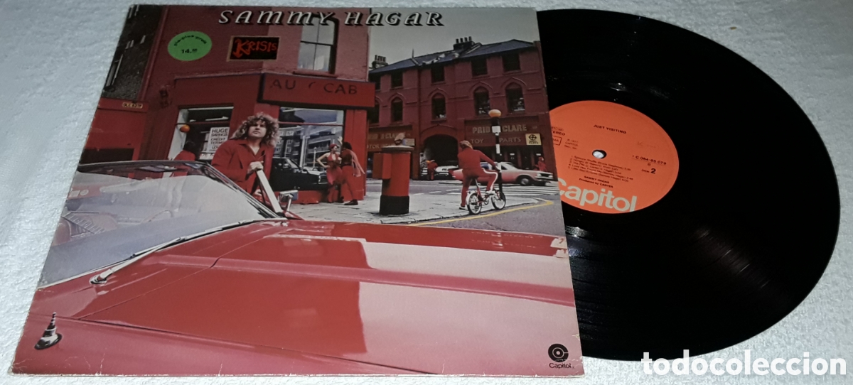 Discos de vinilo: LP - SAMMY HAGAR - JUST VISITING - MADE IN GERMANY - VAN HALEN