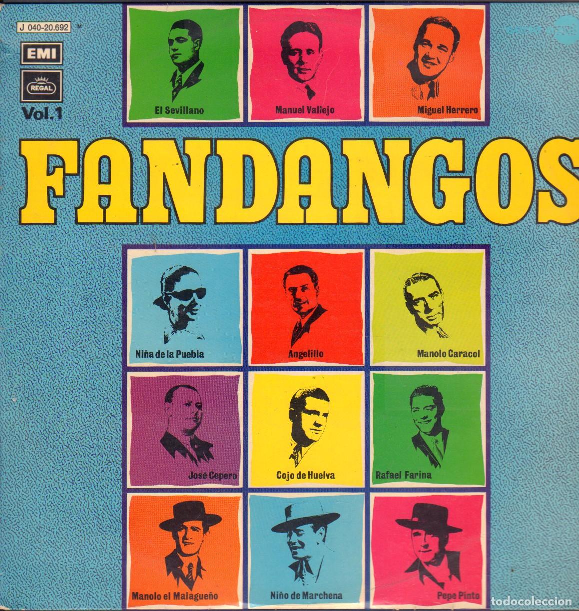 Discos de vinilo: FANDANGOS - NI&Ntilde;A DE LA PUEBLA, ANGELILLO, MANOLO CARACOL, PEPE PINTO.../ LP EMI 1971 RF-26745