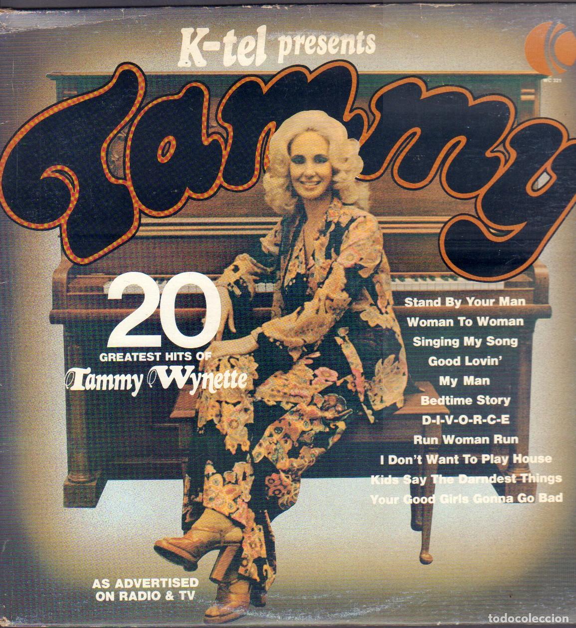 Discos de vinilo: TAMMY WYNETTE - TAMMY / RUN WOMAN RUN, GOOD LOVI, MY MAN.../ LP K-TEL RF-26757