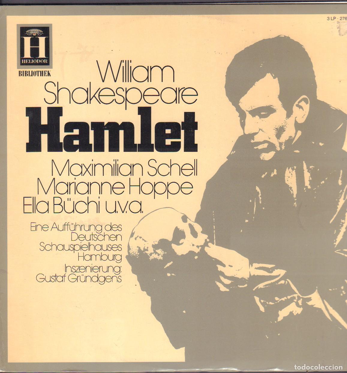 Discos de vinilo: HAMLET - MAXIMILIAN SCHELL, MARIANNE HOPPE Y ELLA BUCHI / 3 LP'S HELIODOR RF-26760