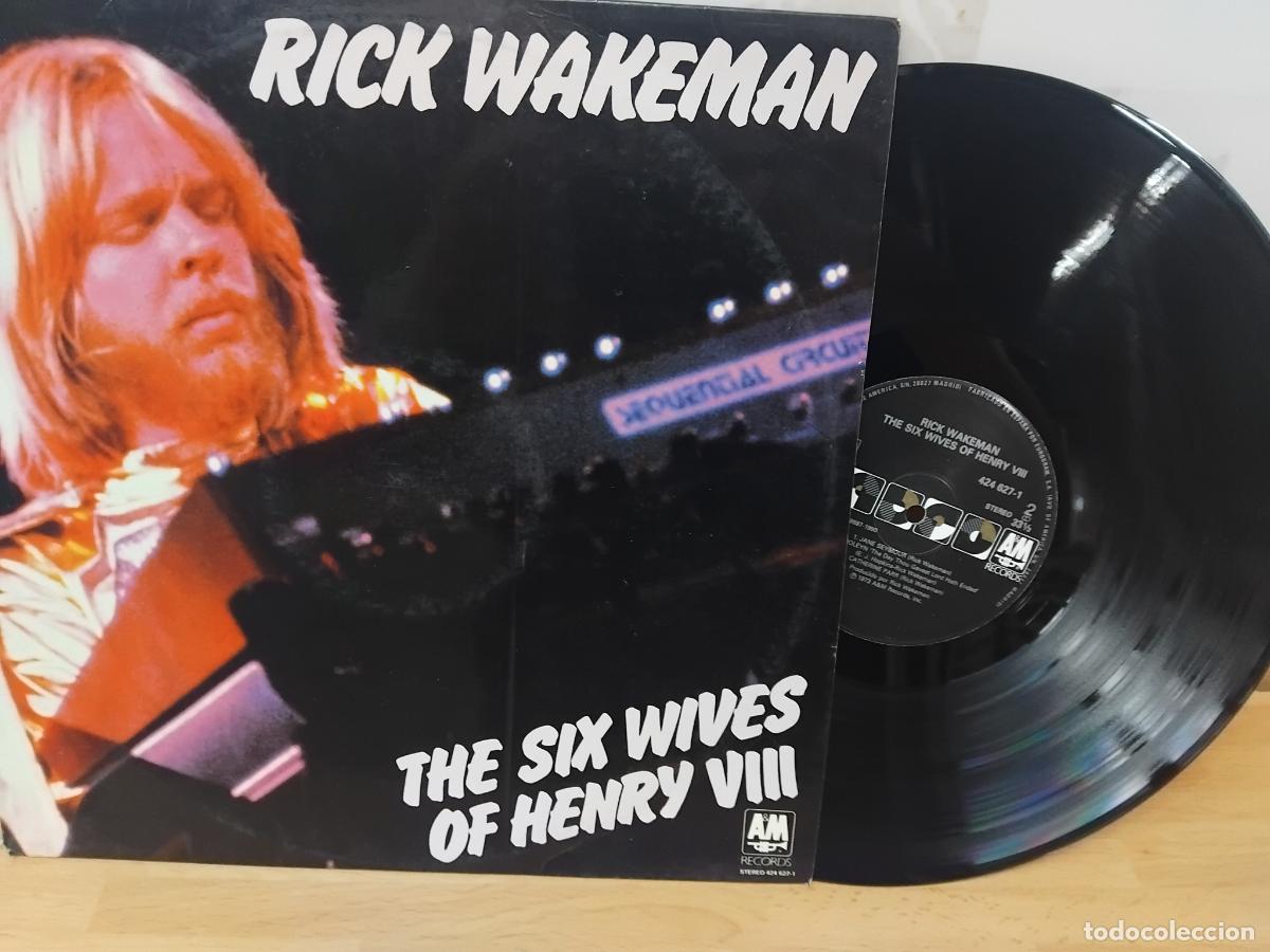 Discos de vinilo: RICK WAKEMAN. THE SIX WIVES OF HENRY VIII. LP AM RECORDS STEREO 424 627-1. 1973