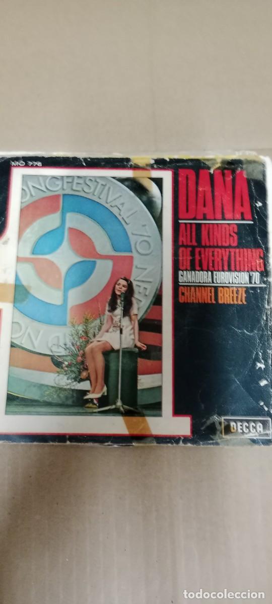 Discos de vinilo: DANA - ALL KINDS OF EVERYTHING / EUROVISION 70' 1970. CHANNEL BREEZE. DISCO VINILO 7 PULGADAS BAL-3