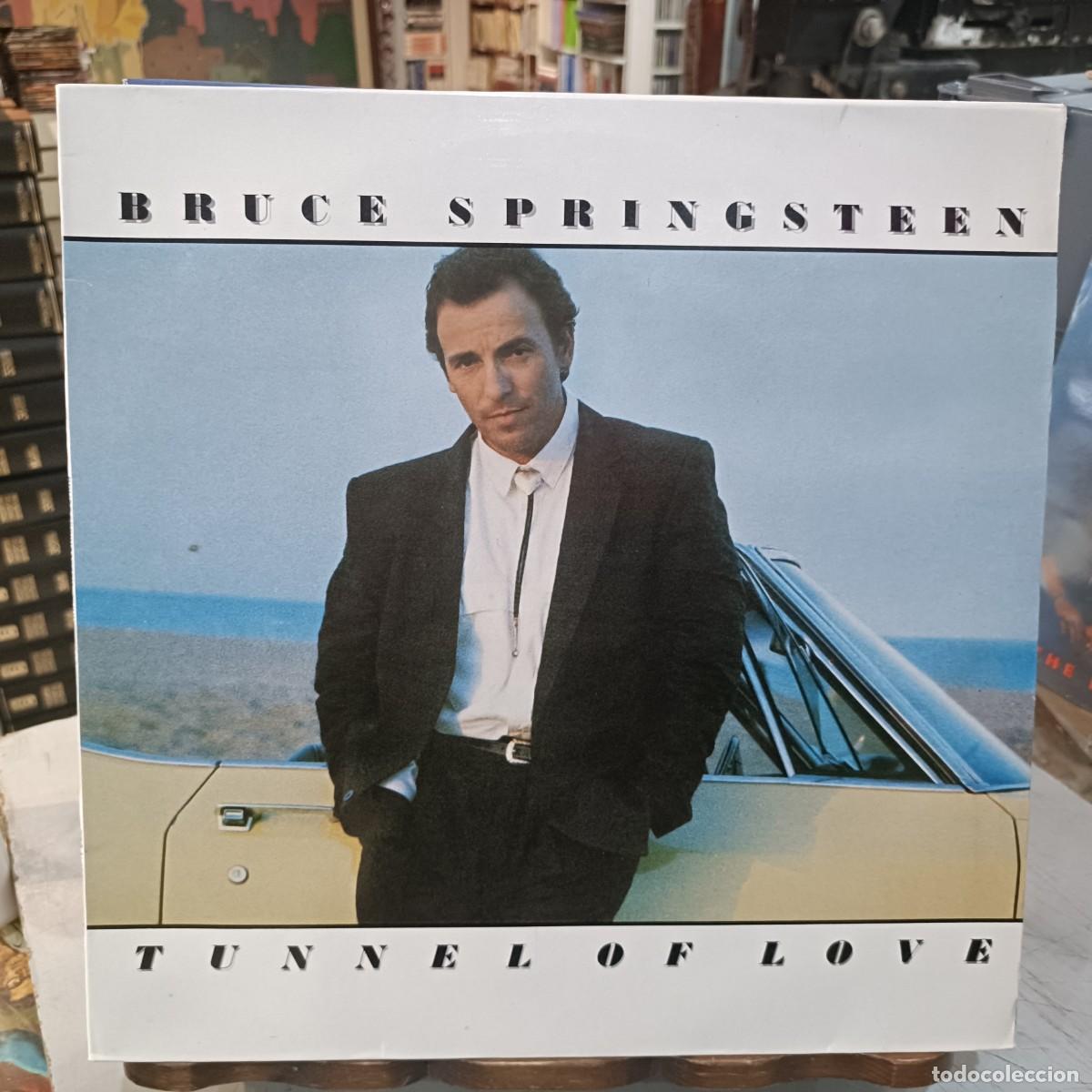 Discos de vinilo: Bruce Springsteen -Tunel Of Love - LP. sello CBS 1987