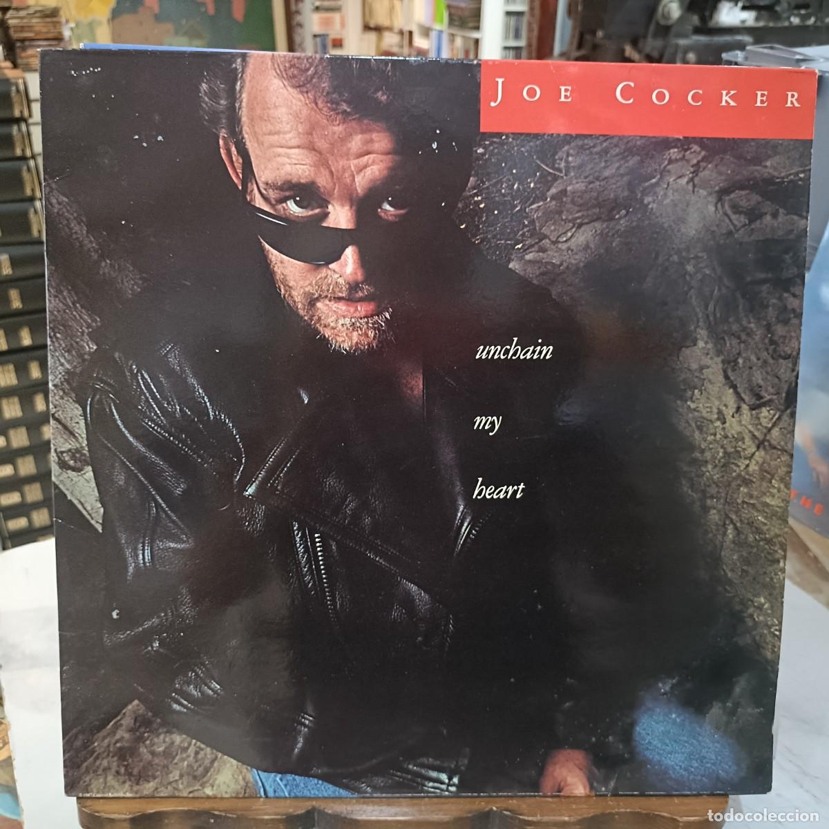 Discos de vinilo: Joe Cocker - Unchain My Heart - LP. Capitol Records 1987
