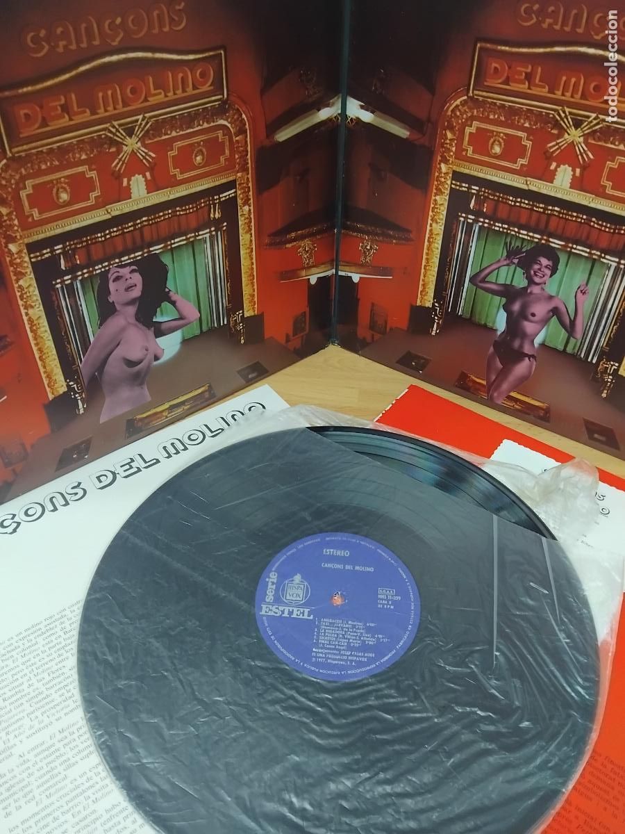 Discos de vinilo: CAN&Ccedil;ONS DEL MOLINO-GATEFOLD CON LIBRETO-ORIGINAL LP HISPAVOX 1977. - Foto 2