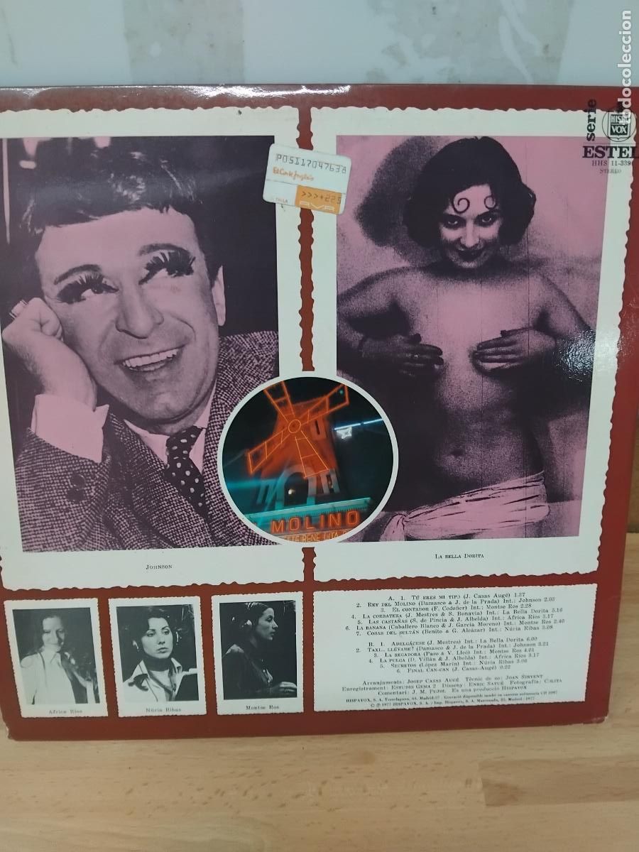 Discos de vinilo: CAN&Ccedil;ONS DEL MOLINO-GATEFOLD CON LIBRETO-ORIGINAL LP HISPAVOX 1977. - Foto 3