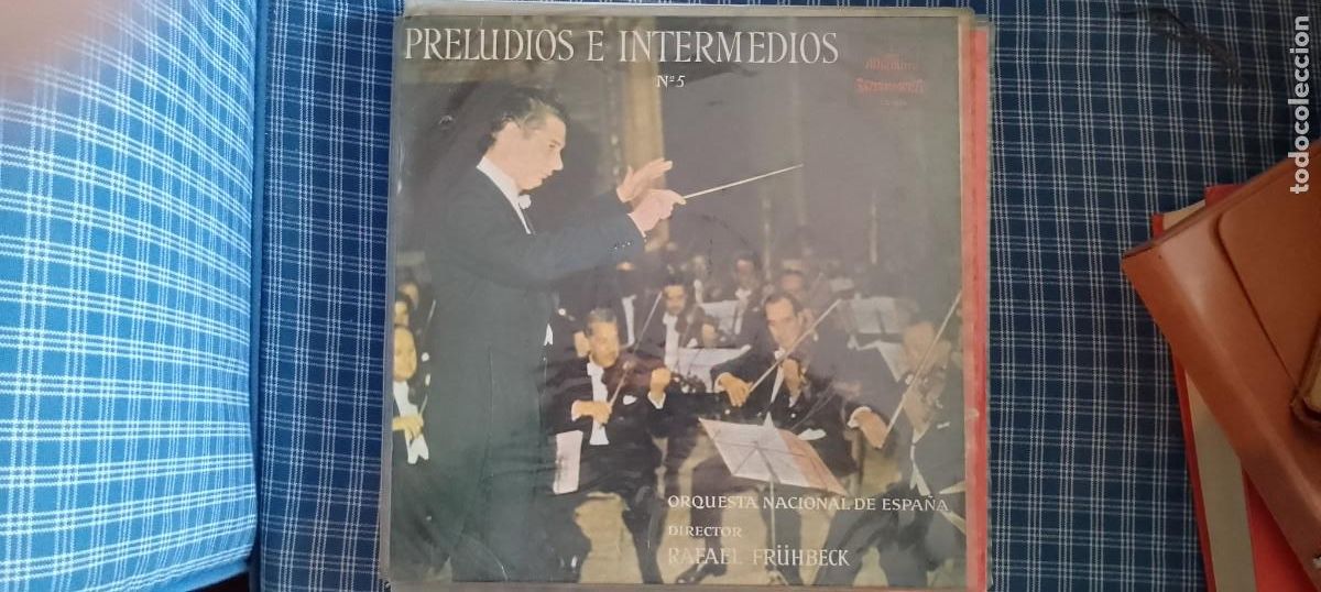 Discos de vinilo: Preludios e Intermedios n&ordm; 5. Orquesta Nacional de Espa&ntilde;a, Director Rafael Fr&uuml;hbeck. Alhambra CS8579
