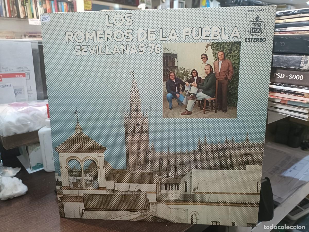 Discos de vinilo: Los Romeros de la Puebla - Sevillanas&acute;76 - LP. sello Hispavox