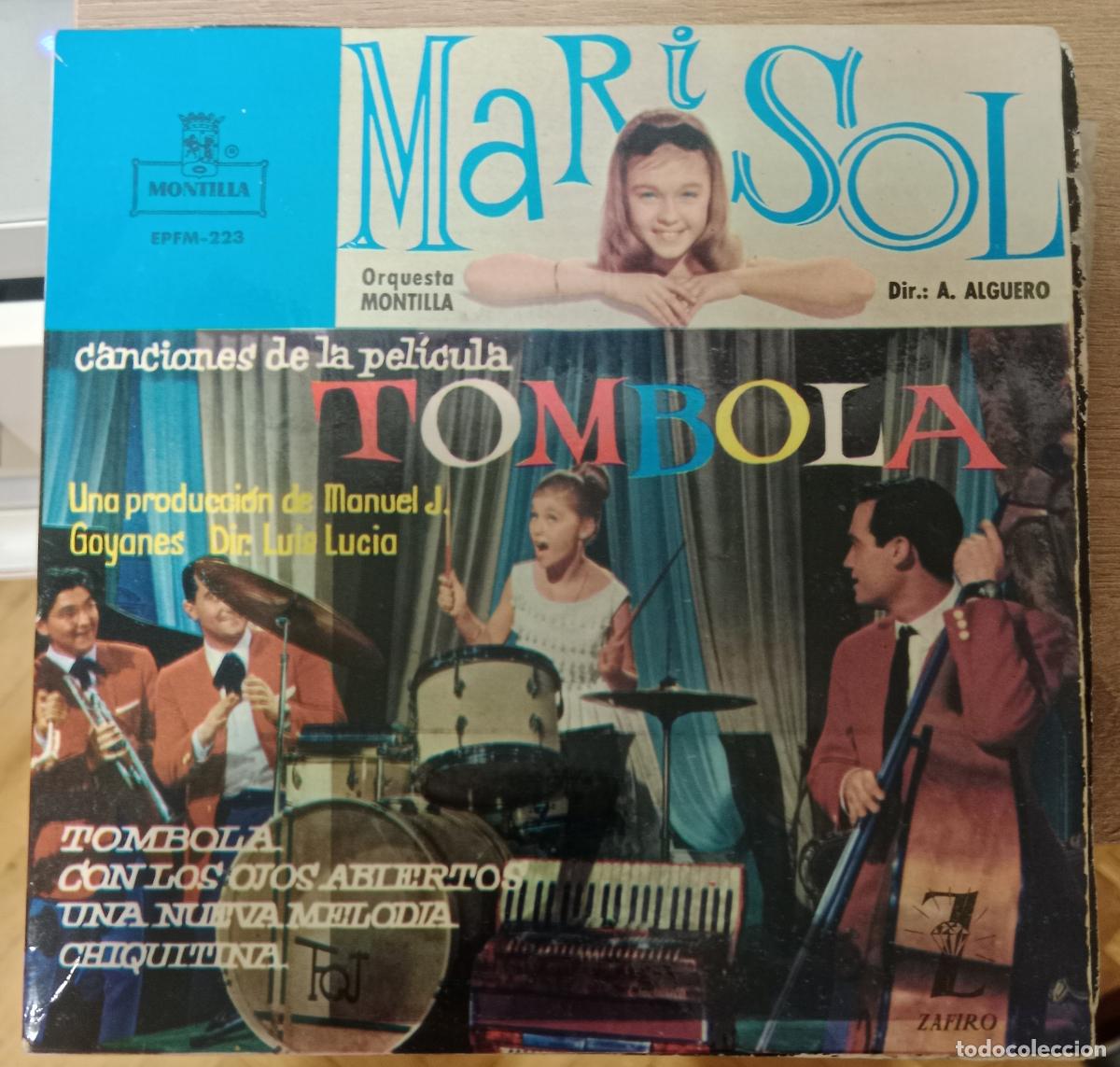 Discos de vinilo: Marisol &ndash; Canciones De La Pel&iacute;cula &rdquo;T&oacute;mbola&rdquo; single 1962