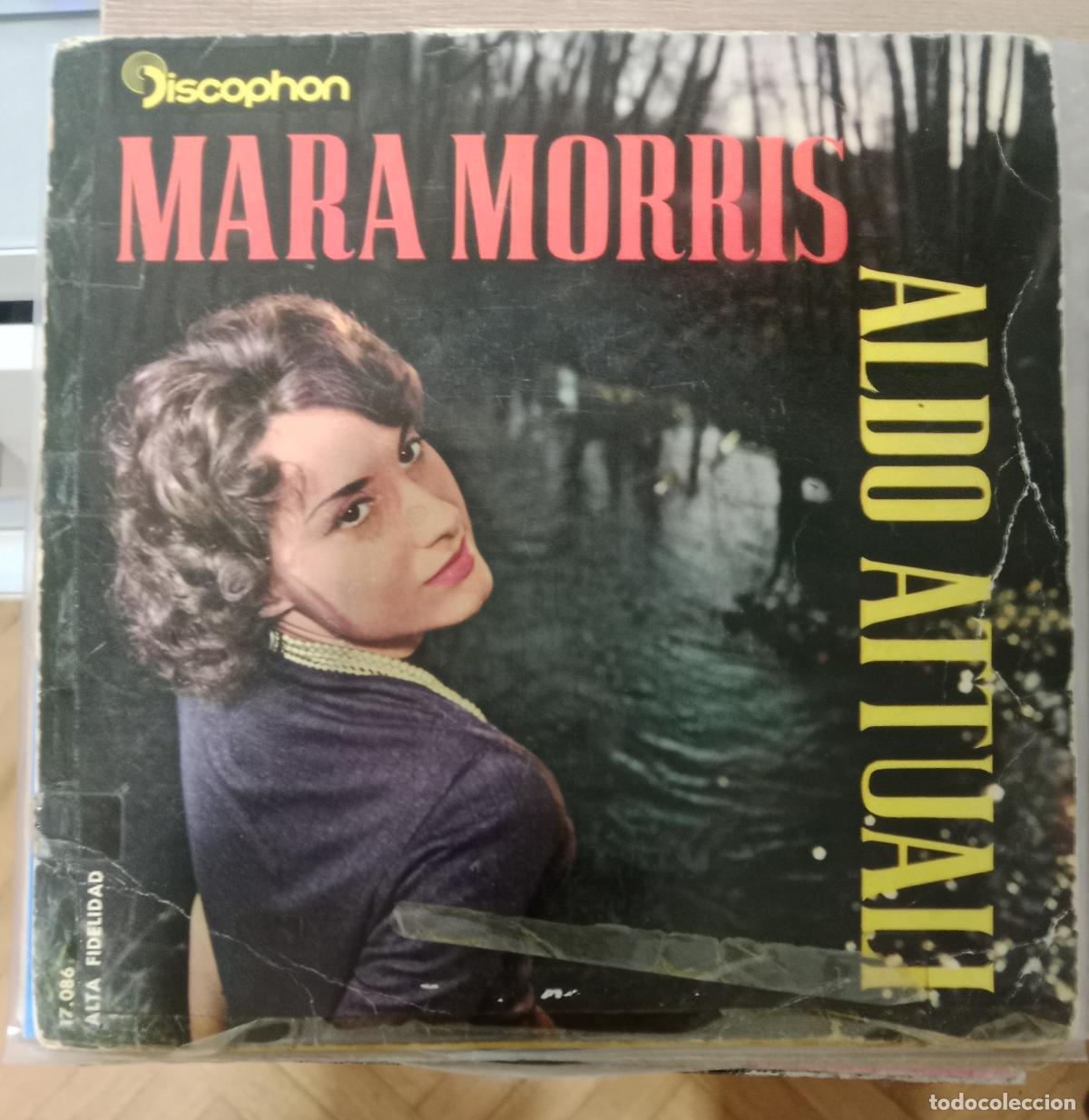 Discos de vinilo: Aldo Attuali / Mara Morris &ndash; Angelina / Tre Campane single Espa&ntilde;a 1960
