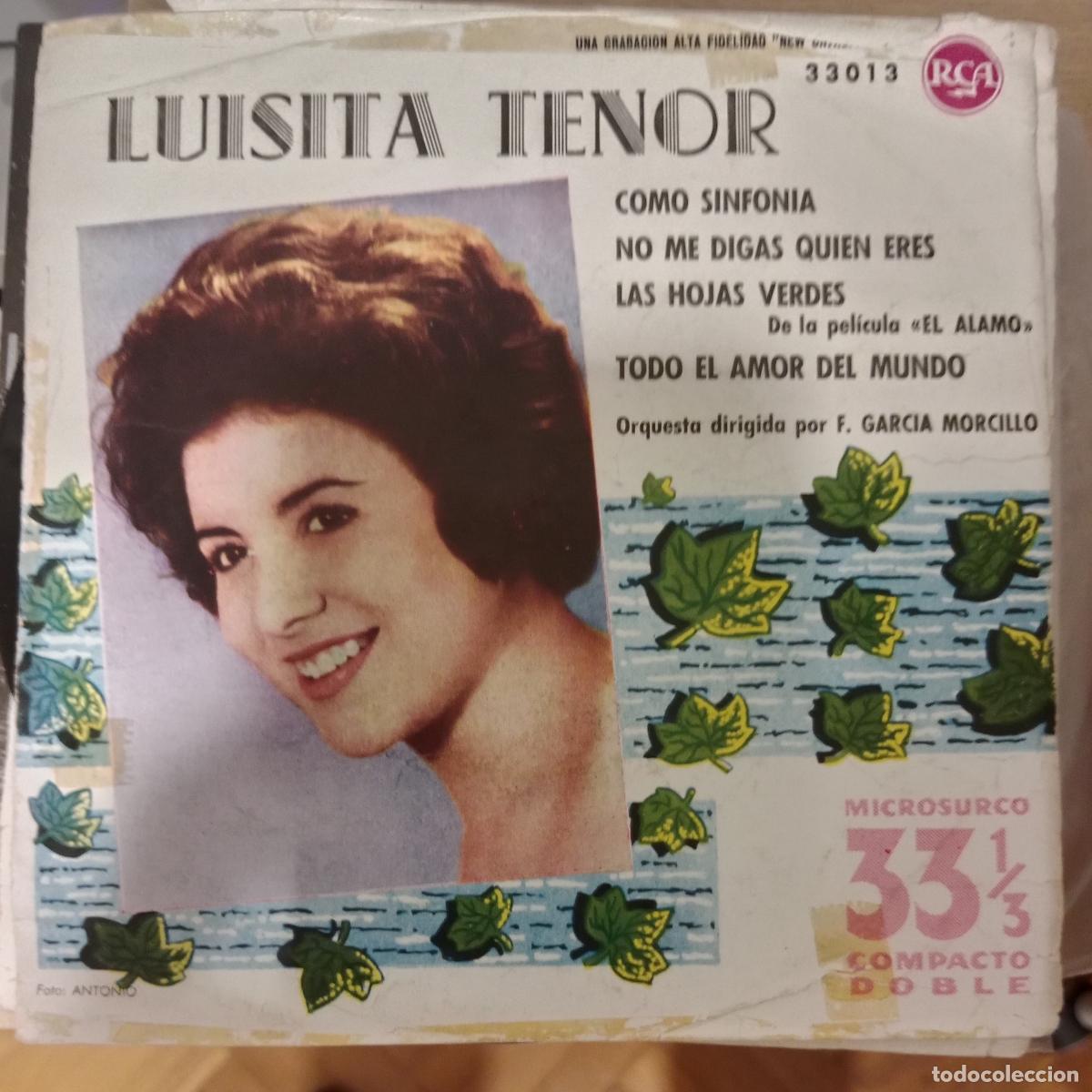 Discos de vinilo: Luisita Tenor &ndash; Como Sinfonia single 1961