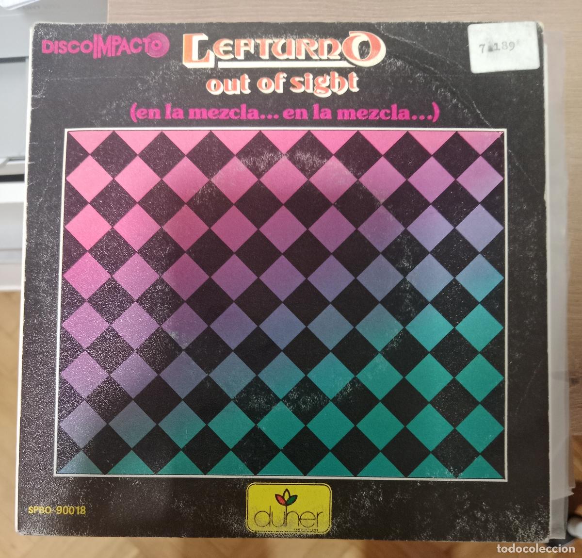 Discos de vinilo: Lefturno &ndash; Out Of Sight = En La Mezcla... En La Mezcla... single 1984