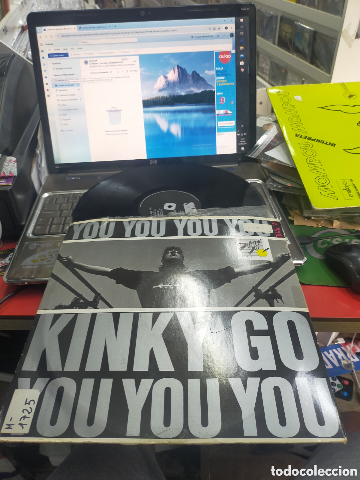 Discos de vinilo: Kinky go Maxi you you you Italia 1988 escuchado vinilo en muy buen estado