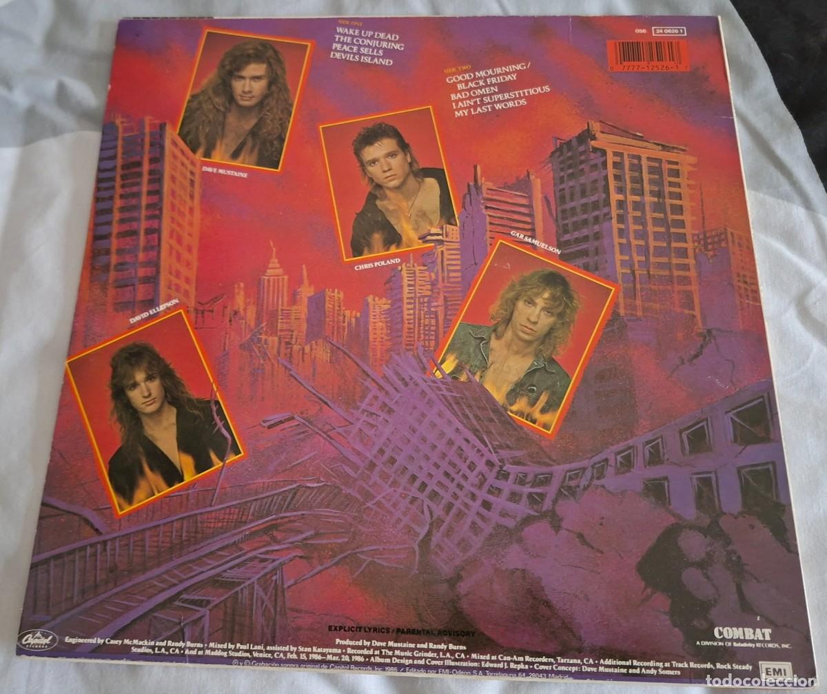 Discos de vinilo: Megadeth Peace Sells Vinilo Lp - Foto 2