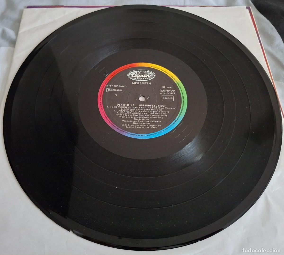 Discos de vinilo: Megadeth Peace Sells Vinilo Lp - Foto 4