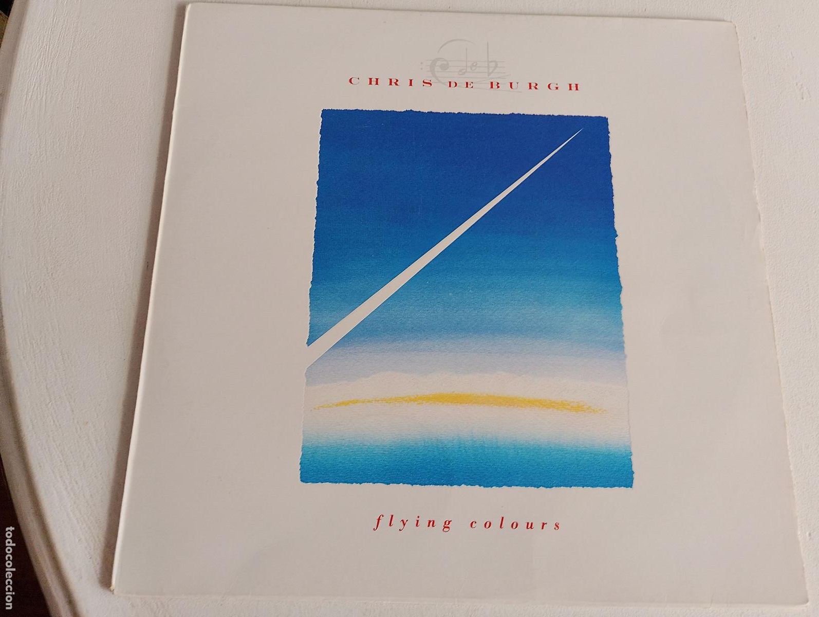 Discos de vinilo: Chris de Burgh &ndash; Flying Colours, ed espa&ntilde;ola, 1988 Rock Soft Rock,contiene el encarte