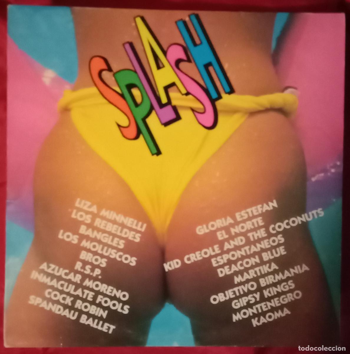 Discos de vinilo: SPLASH - Doble LP Recopilatorio - Los Rebeldes / Bangles / Bros / R.S.P.... - Edit. CBS. 1990