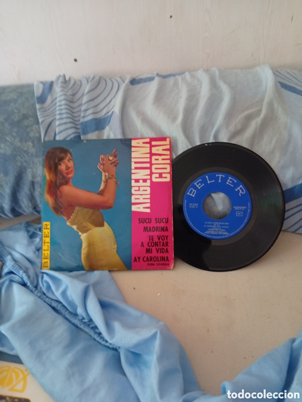 Discos de vinilo: Vinilo peque&ntilde;o de Argentina coral