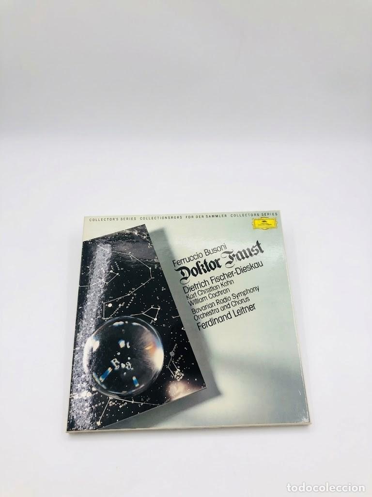 Discos de vinilo: BUSONI DOKTOR FAUST - FISCHER-DIESKAU FERDINAND LEITNER - CAJA 3 VINILOS LP + LIBRETO - DEUTSCHE