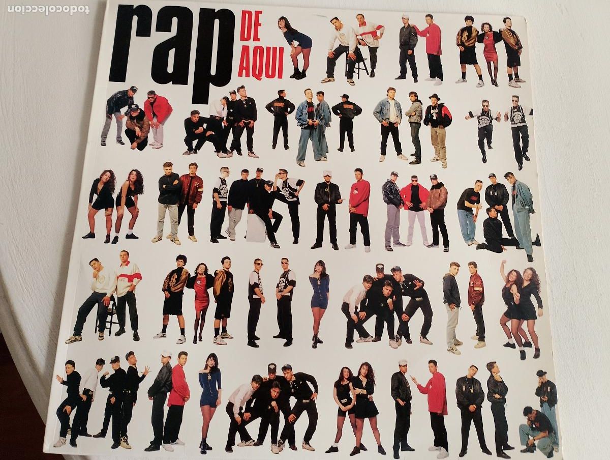 Discos de vinilo: Rap De Aqui, 1990, 1990 Hip Hop contiene el encarte,