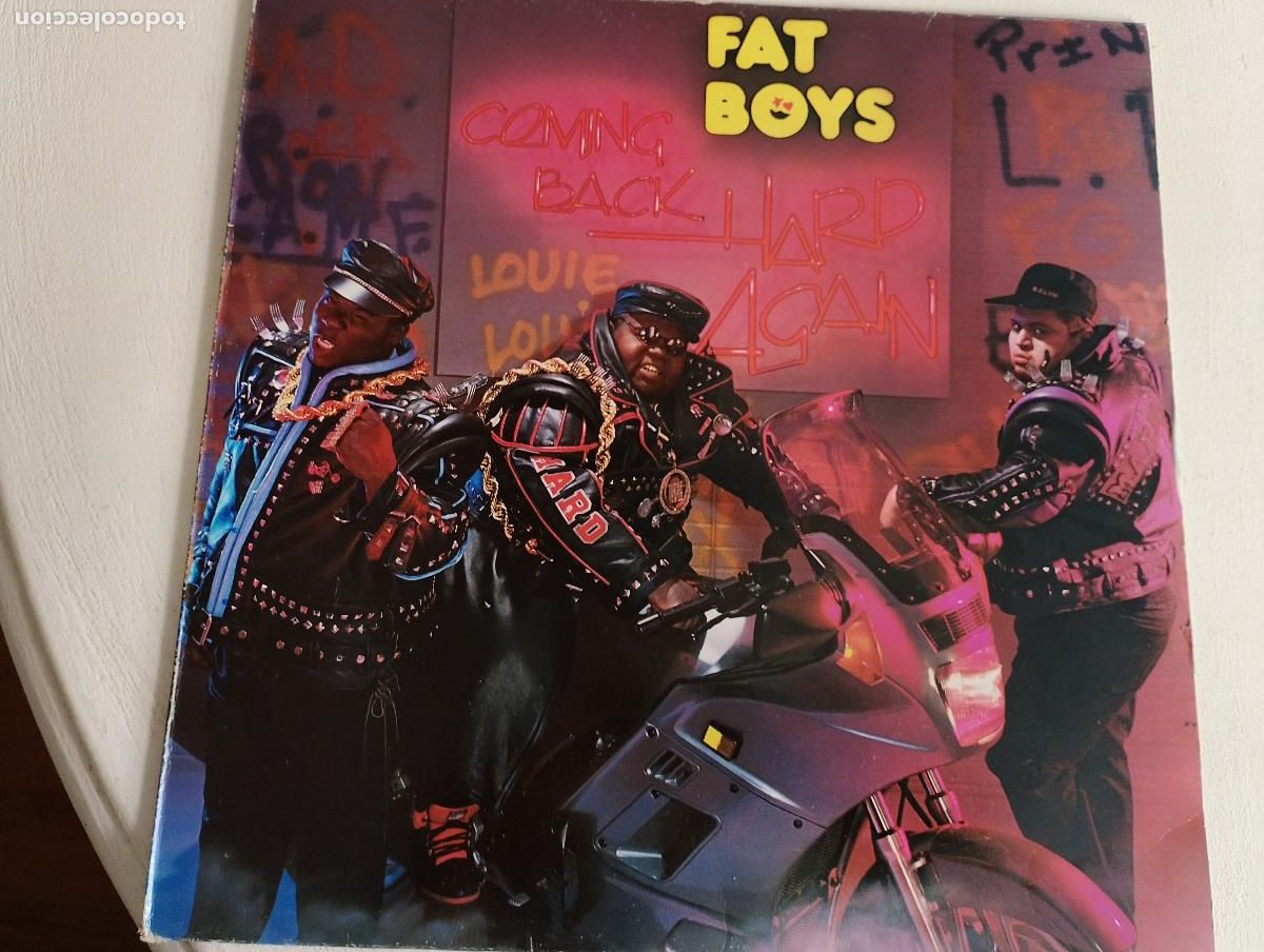 Discos de vinilo: Fat Boys &ndash; Coming Back Hard Again, ed espa&ntilde;ola,1988 Hip Hop