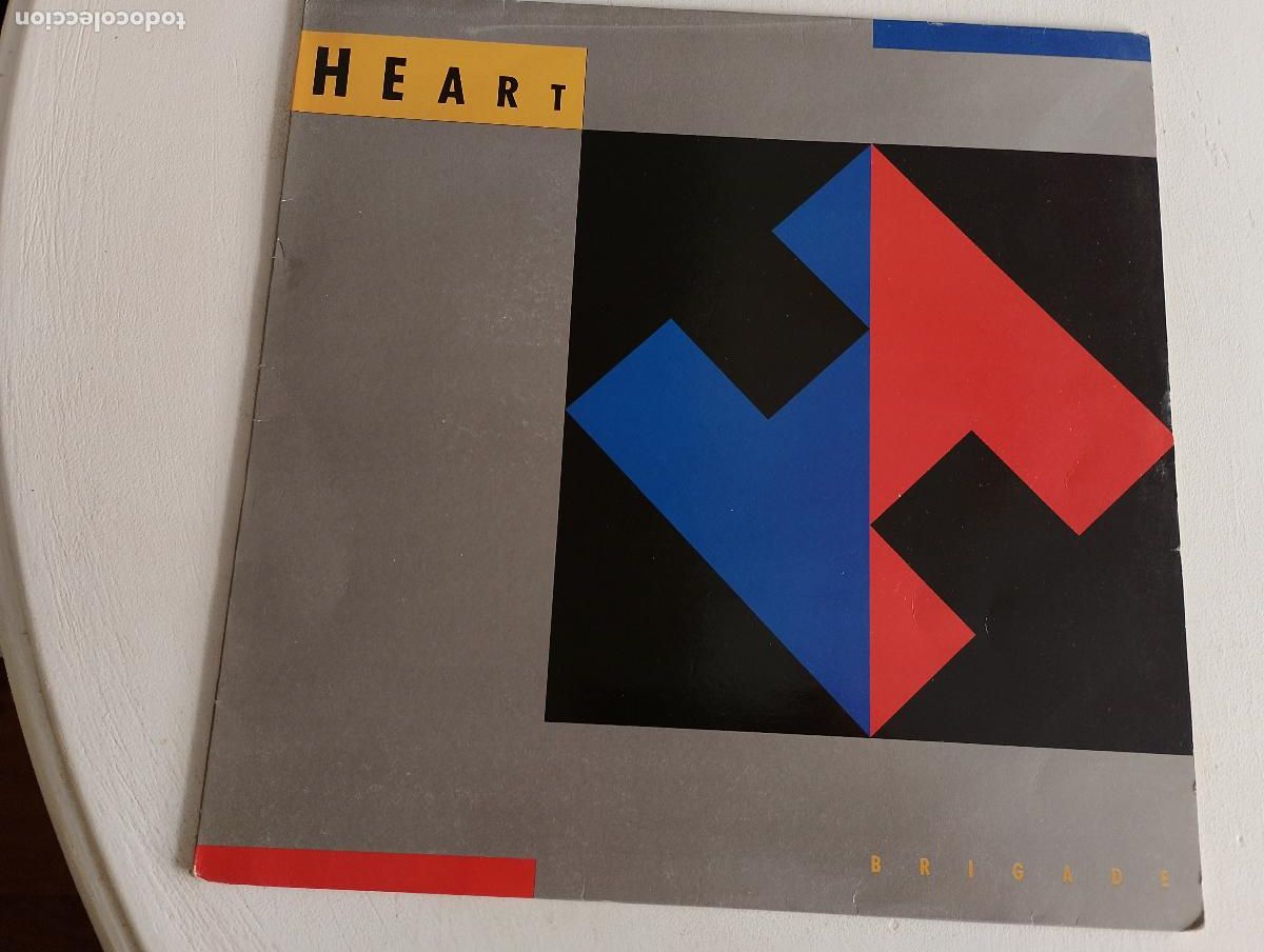 Discos de vinilo: Heart &ndash; Brigade, ed espa&ntilde;ola, con el encarte, 1990 Arena Rock, Hard Rock, Pop