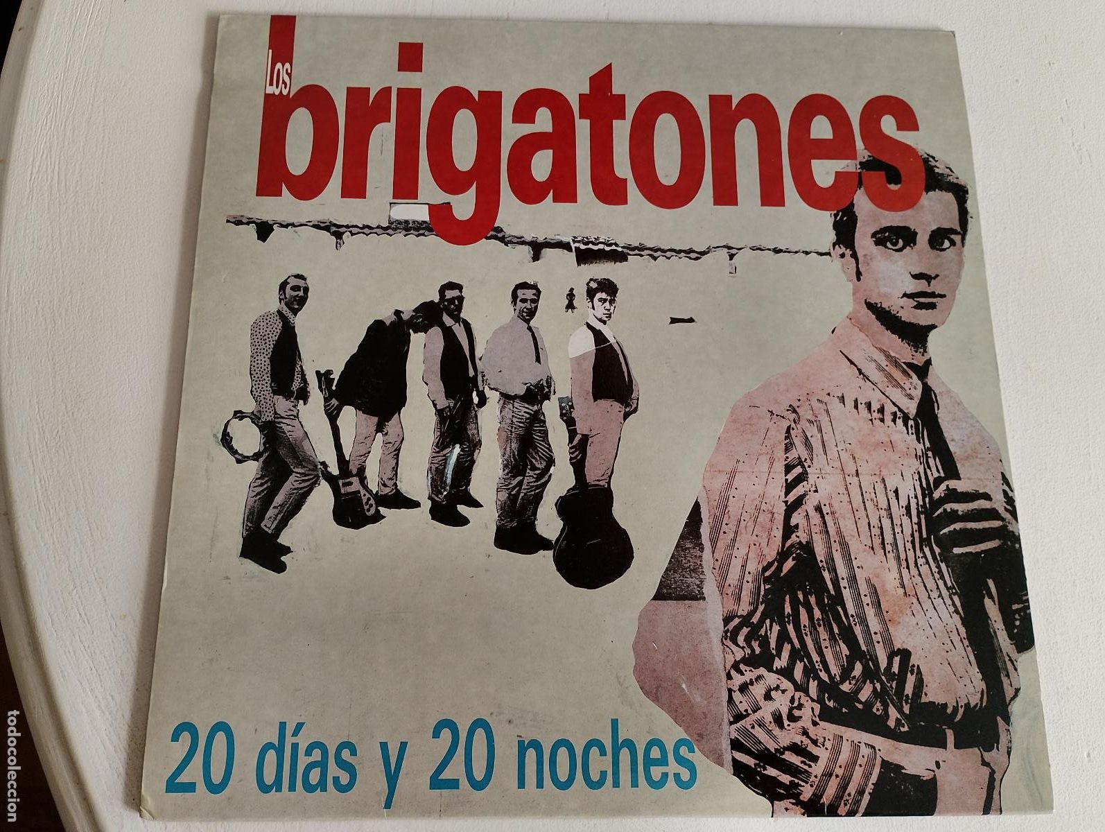 Discos de vinilo: Los Brigatones &ndash; 20 D&iacute;as Y 20 Noches, con el encarte 1989 Rock Pop Rock