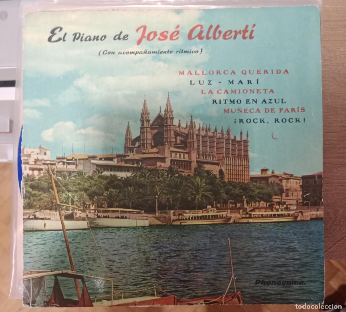 Discos de vinilo: Josep Albert&iacute; &ndash; El piano de Jos&eacute; Albert&iacute; single 1962 vinilo azul