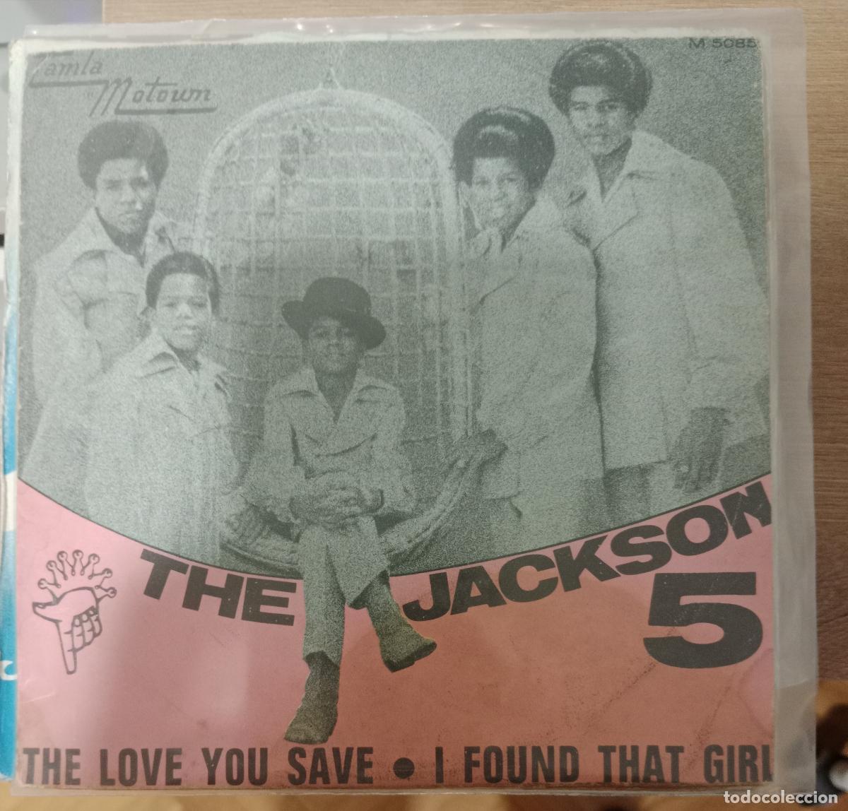 Discos de vinilo: The Jackson 5 &ndash; The Love You Save single Espa&ntilde;a 1970