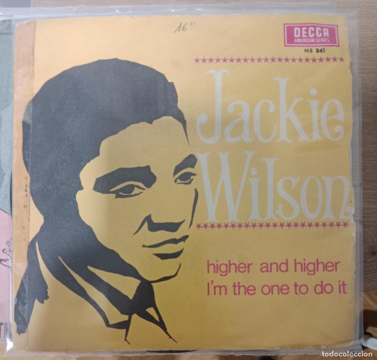 Discos de vinilo: Jackie Wilson &ndash; Higher And Higher / I'm The One To Do It single Espa&ntilde;a 1967 PROMO