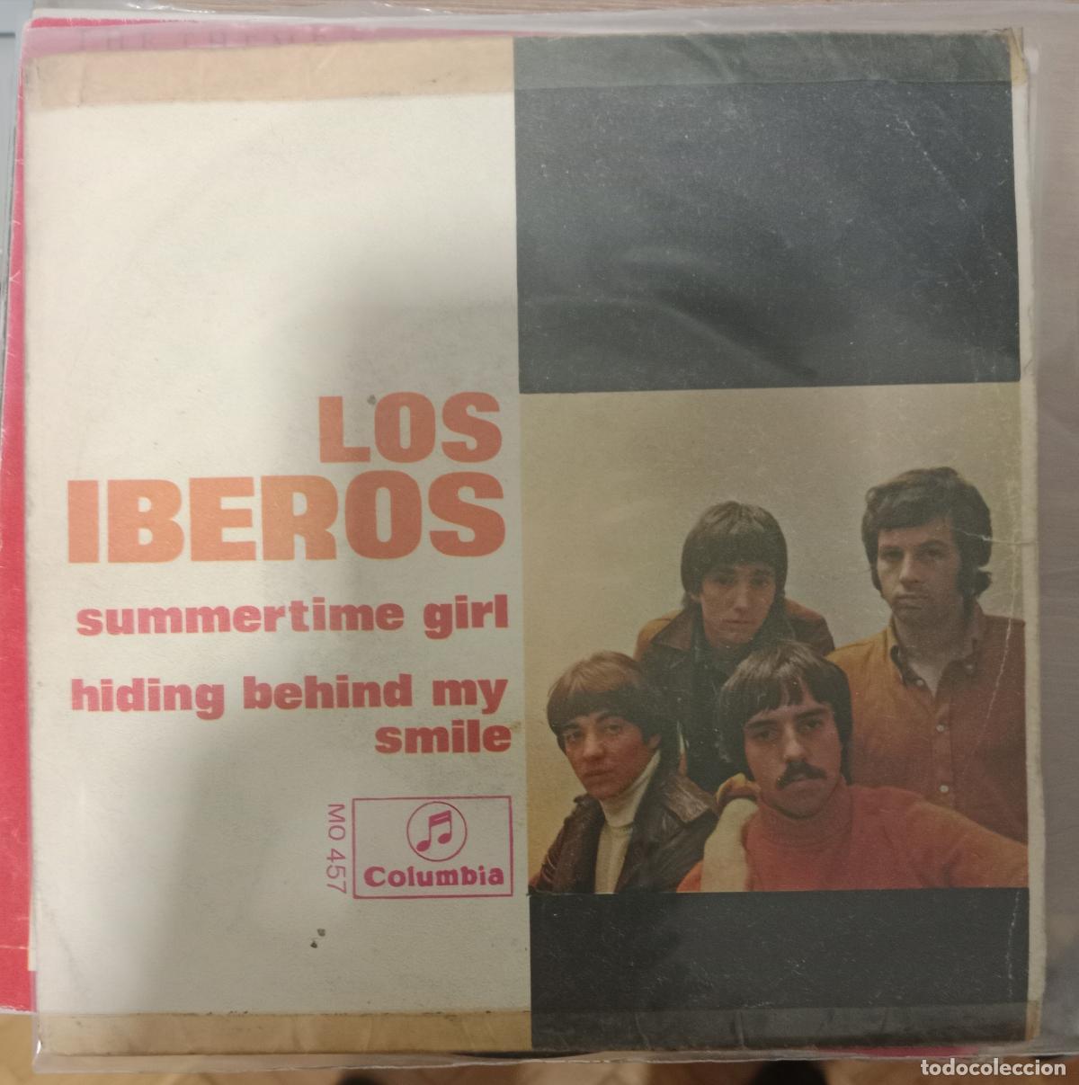 Discos de vinilo: Los Iberos &ndash; Summertime Girl / Hiding Behind My Smile single 1968
