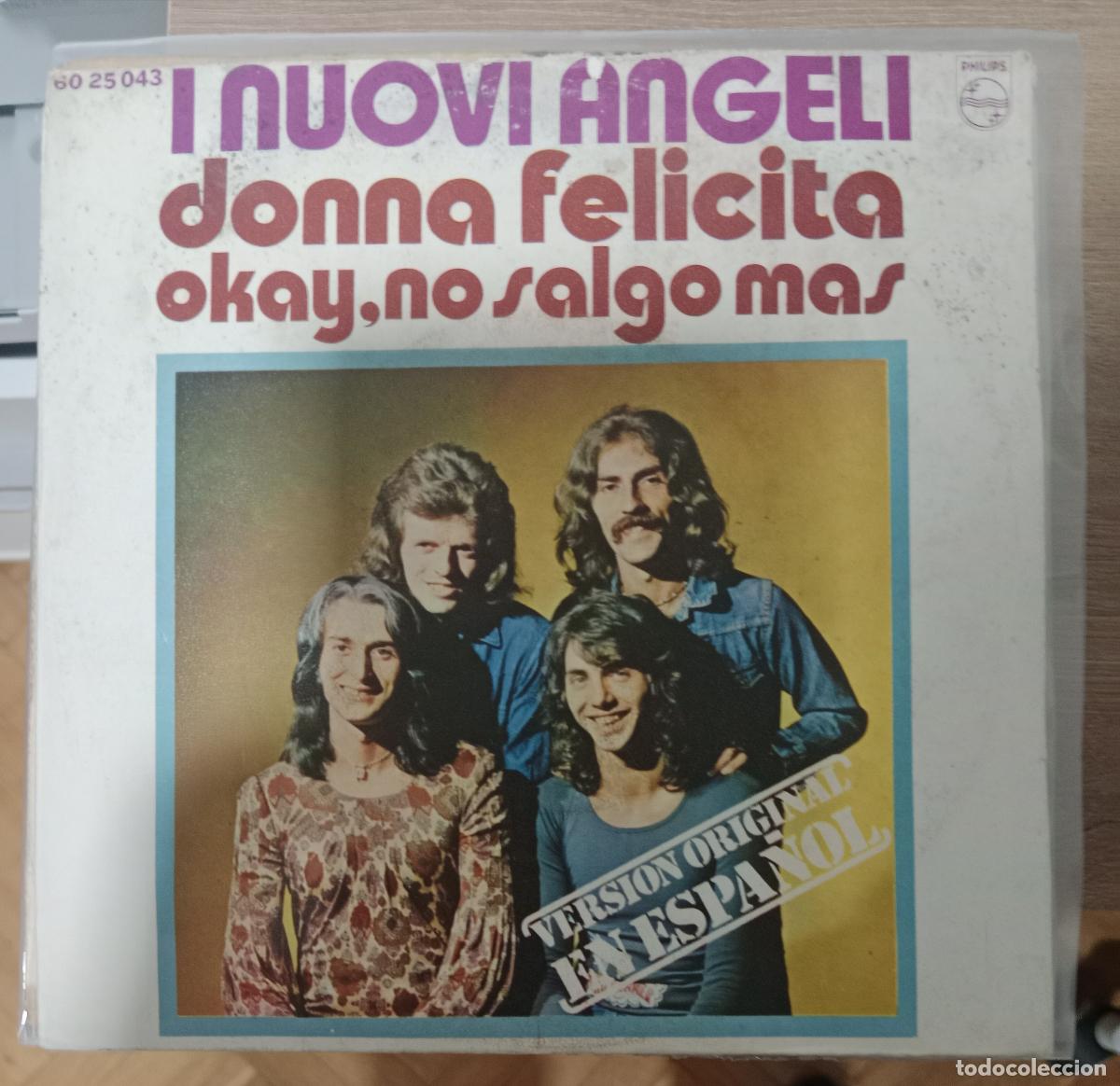 Discos de vinilo: I Nuovi Angeli &ndash; Donna Felicita single Espa&ntilde;a 1971