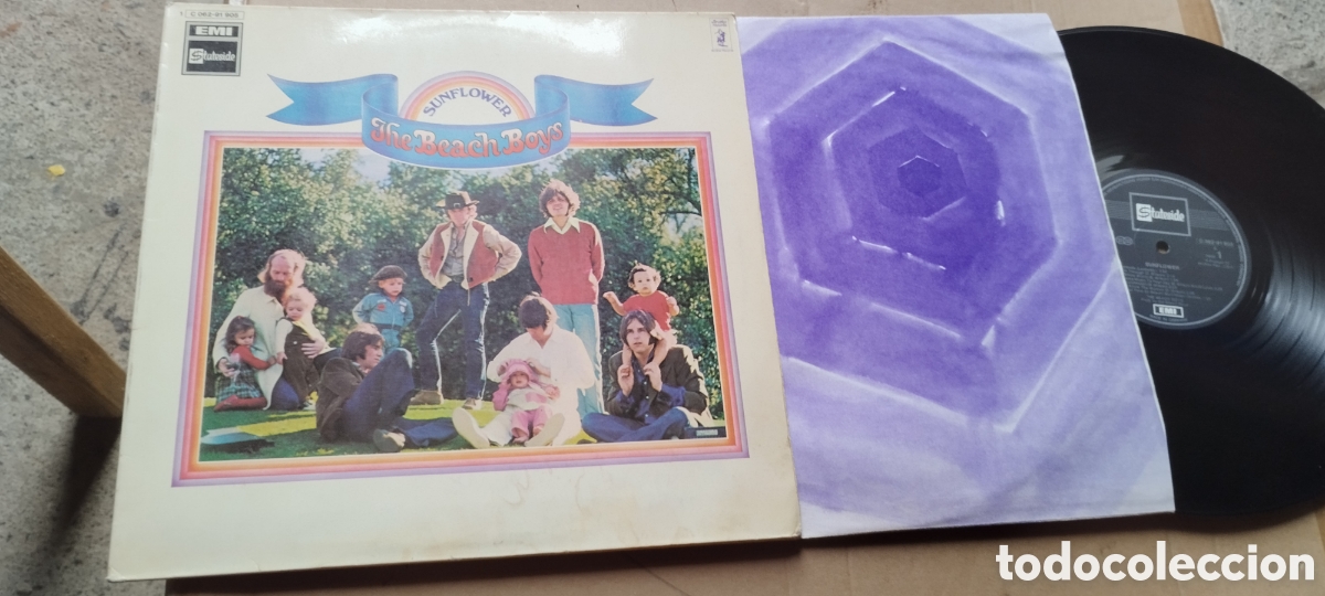 Discos de vinilo: Lp-the beach boys-sunflower-germany-