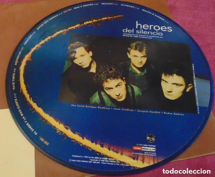 Discos de vinilo: HEROES DEL SILENCIO - LIVE IN MONACO - LP PICTURE DISC - 1993